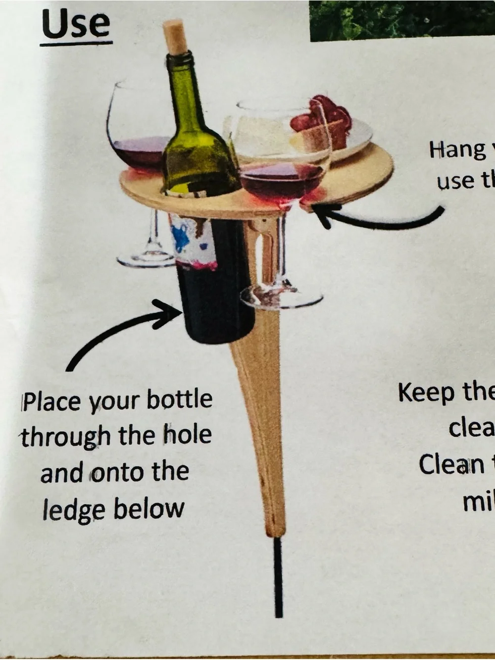 NIB Faircraft Collapsible Outdoor Wine Table
